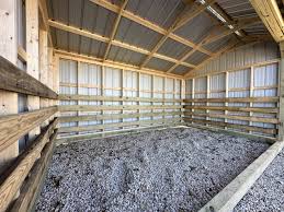 12×24 horse shed loafing