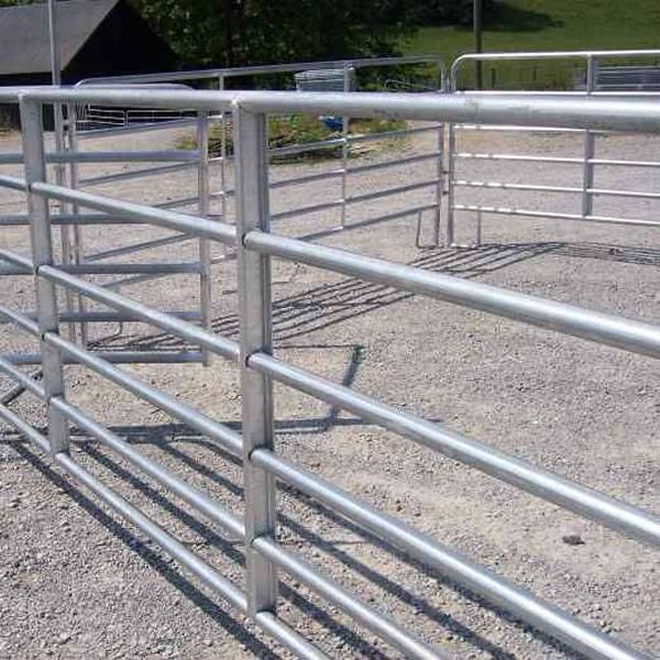 green steel corral panel